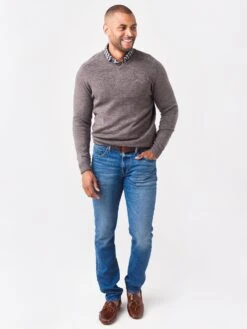 Peter Millar Men's Crown Crafted Interlock V-Neck Sweater 17 Peter Millar Men's Crown Crafted Interlock V-Neck Sweater -Standrews Links Officials Store MF21ES500xANTIQUEWALNUTxAlt1 47852824