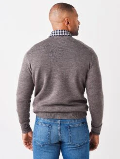 Peter Millar Men's Crown Crafted Interlock V-Neck Sweater 19 Peter Millar Men's Crown Crafted Interlock V-Neck Sweater -Standrews Links Officials Store MF21ES500xANTIQUEWALNUTxAlt3 47852827