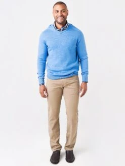 Peter Millar Men's Crown Crafted Interlock V-Neck Sweater 21 Peter Millar Men's Crown Crafted Interlock V-Neck Sweater -Standrews Links Officials Store MF21ES500xFOUNTAINBLUExAlt1 47854697