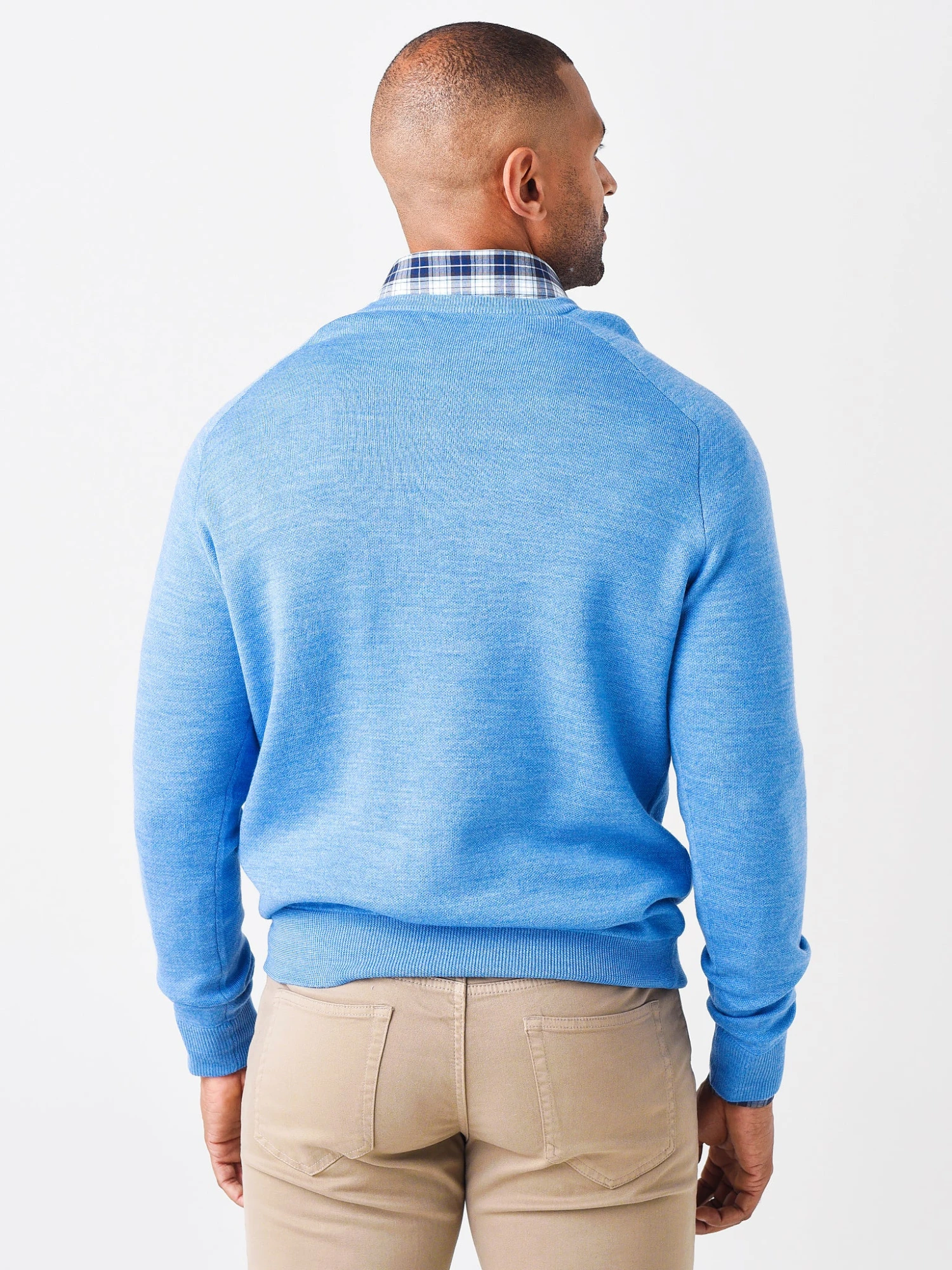 Peter Millar Men's Crown Crafted Interlock V-Neck Sweater 12 Peter Millar Men's Crown Crafted Interlock V-Neck Sweater - Image 12