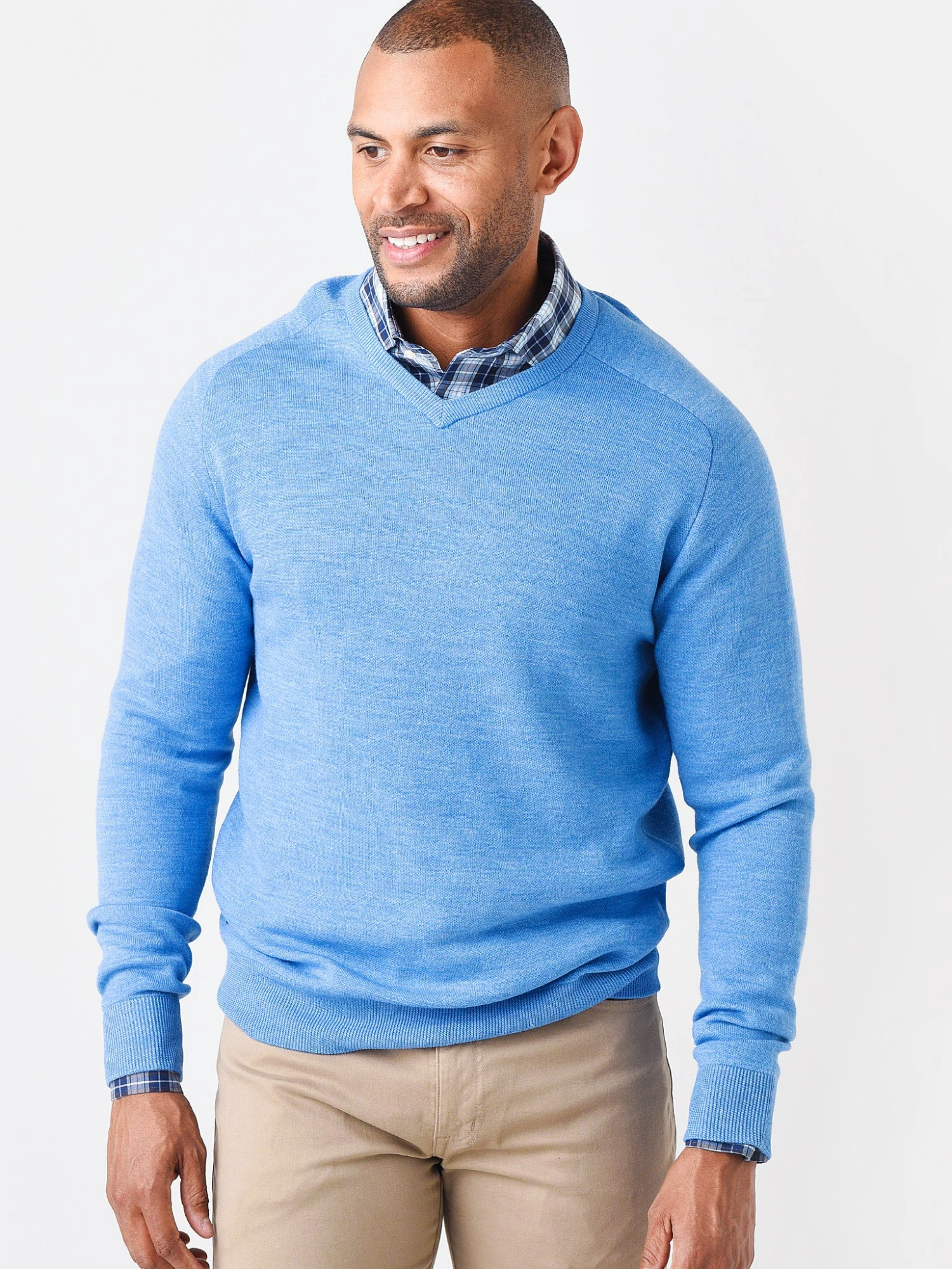 Peter Millar Men's Crown Crafted Interlock V-Neck Sweater 9 Peter Millar Men's Crown Crafted Interlock V-Neck Sweater - Image 9