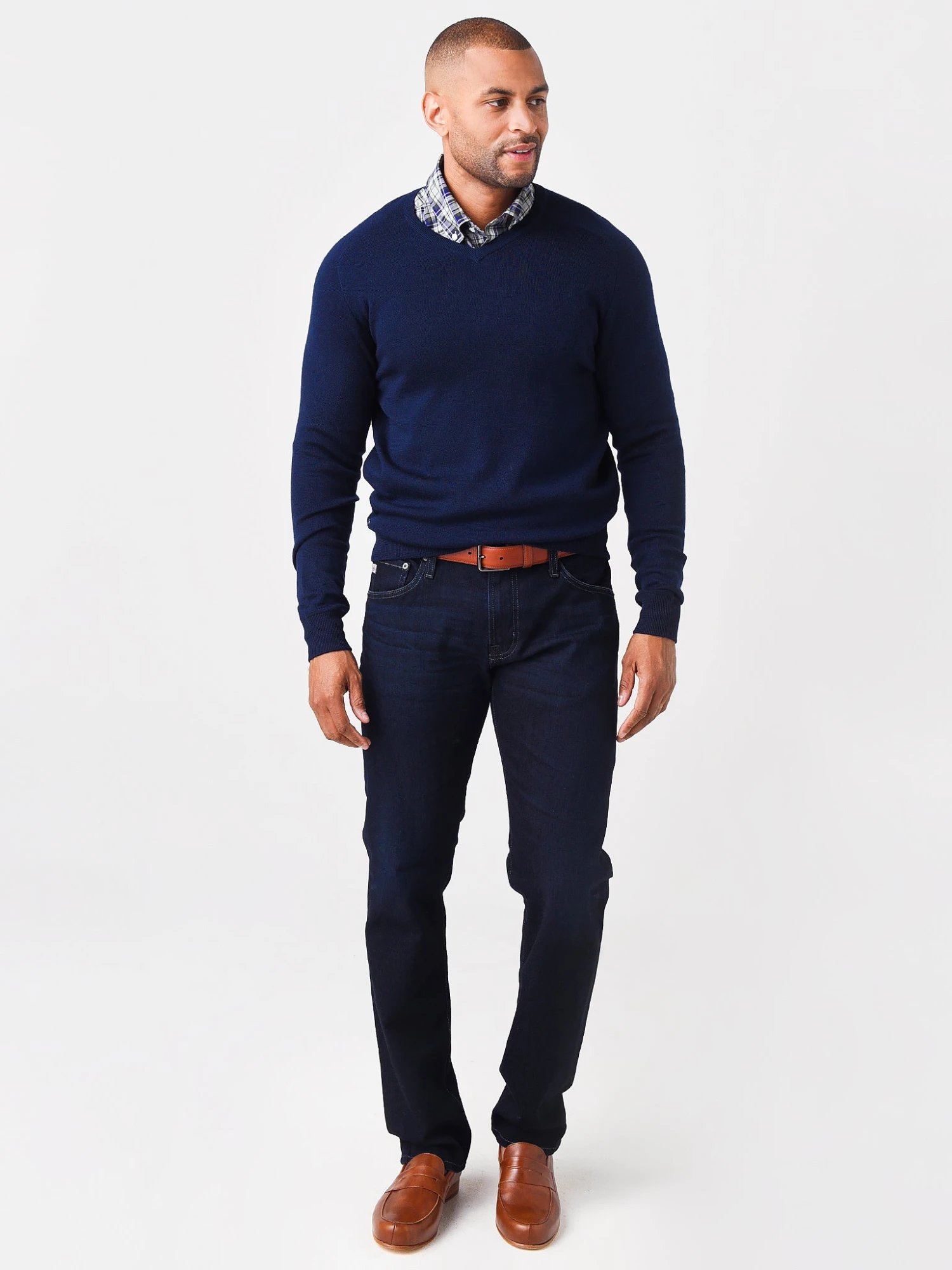 Peter Millar Men's Crown Crafted Interlock V-Neck Sweater 2 Peter Millar Men's Crown Crafted Interlock V-Neck Sweater - Image 2