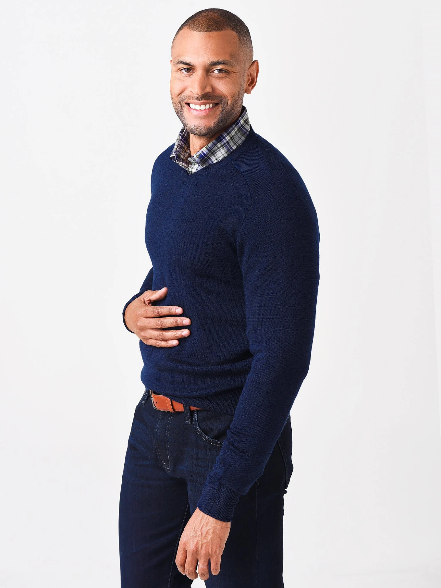 Peter Millar Men's Crown Crafted Interlock V-Neck Sweater 3 Peter Millar Men's Crown Crafted Interlock V-Neck Sweater - Image 3