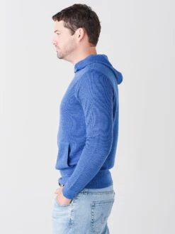 Peter Millar Crown Crafted Men's Merino Waffle Hoodie -Standrews Links Officials Store MF21ES505xNIGHTSHADExAlt2 45340029
