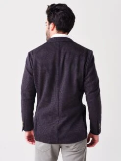 Peter Millar Crown Men's Houndstooth Knit Soft Jacket -Standrews Links Officials Store MF21J01xCHESTNUTxAlt3 48964727