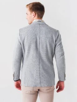 Peter Millar Crown Men's Birdseye Knit Soft Jacket -Standrews Links Officials Store MF21J03xBRITISHGREYxAlt3 48699703