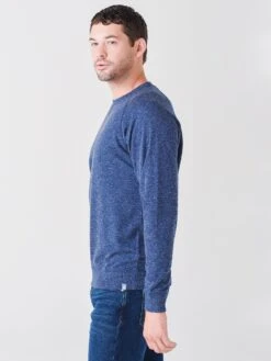 Peter Millar Crown Men's Interlock Jaspe Crew -Standrews Links Officials Store MF21K44xATLANTICBLUExAlt2 45335060