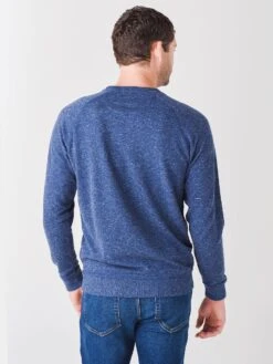 Peter Millar Crown Men's Interlock Jaspe Crew -Standrews Links Officials Store MF21K44xATLANTICBLUExAlt3 45335062