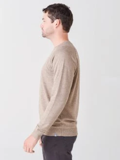 Peter Millar Crown Men's Interlock Jaspe Crew -Standrews Links Officials Store MF21K44xCEDARxAlt2 45340312