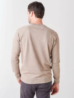 Peter Millar Crown Men's Interlock Jaspe Crew -Standrews Links Officials Store MF21K44xCEDARxAlt3 45340315