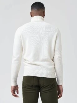 Peter Millar Collection Men's Alpine Turtleneck Sweater -Standrews Links Officials Store MF21RS10xSNOWDRIFTxAlt3 54414543