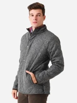 Peter Millar Crown Men's Suffolk Quilted Wool Travel Coat 8 Peter Millar Crown Men's Suffolk Quilted Wool Travel Coat -Standrews Links Officials Store MF22Z08xGALEGREYxAlt3 80759465