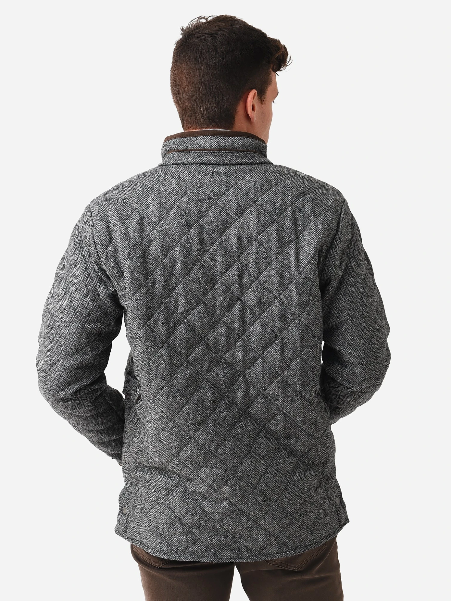 Peter Millar Crown Men's Suffolk Quilted Wool Travel Coat 5 Peter Millar Crown Men's Suffolk Quilted Wool Travel Coat - Image 5