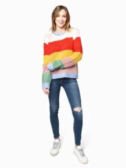 English Factory Knit Sweater -Standrews Links Officials Store MK765T MULTIalt3