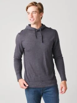 Faherty Brand Men's Slub Cotton Hoodie -Standrews Links Officials Store MKC0056xGRAPHITExPrimary 21233085