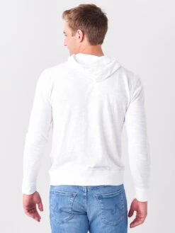 Faherty Brand Men's Slub Cotton Hoodie -Standrews Links Officials Store MKC0056xWHITExAlt3 33847698