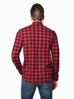 Faherty Brand Men’s Legend Sweater Shirt -Standrews Links Officials Store MKH1901 REDNAVYCHECKalt2