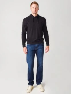 Faherty Men's Legend Sweater Hoodie 7 Faherty Men's Legend Sweater Hoodie -Standrews Links Officials Store MKH2011xHEATHEREDBLACKTWILLxAlt3 23568900