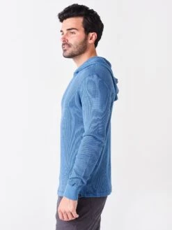 Faherty Brand Men's Legend Waffle Hoodie -Standrews Links Officials Store MKH2101xBREAKERBLUExAlt2 51749791