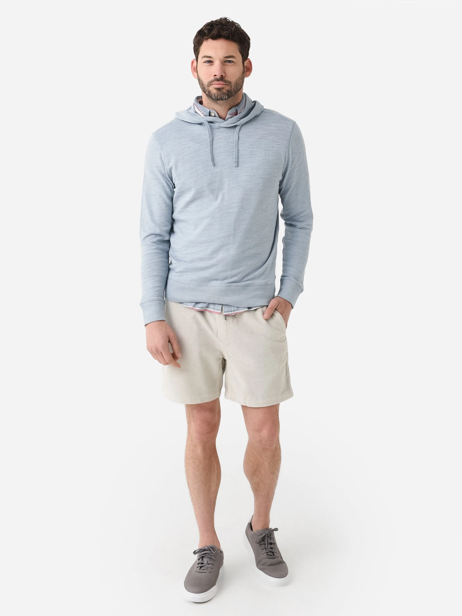 Faherty Brand Men's Sunwashed Slub Hoodie 2 Faherty Brand Men's Sunwashed Slub Hoodie - Image 2