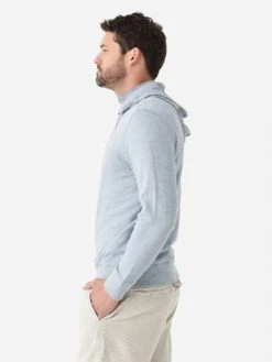 Faherty Brand Men's Sunwashed Slub Hoodie 6 Faherty Brand Men's Sunwashed Slub Hoodie -Standrews Links Officials Store MKS2336xBLUEBREEZExAlt2 94359759
