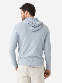 Faherty Brand Men's Sunwashed Slub Hoodie 7 Faherty Brand Men's Sunwashed Slub Hoodie -Standrews Links Officials Store MKS2336xBLUEBREEZExAlt3 94359760