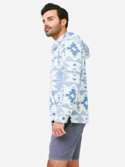 Faherty Brand Men's Doug Good Feather Cabana Pacific Hoodie -Standrews Links Officials Store MKU2236xSUMMERSIXRIVERSxAlt3 72202971