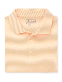 Peter Millar Men's Tybee Stripe Polo -Standrews Links Officials Store MS19K71P DREAMSICLE WHITE 9921557f a3b2 41c1 a651 5e505689f759