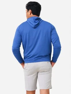 Peter Millar Crown Sport Men's Pine Performance Hoodie -Standrews Links Officials Store MS22EK45xSPORTNAVYxAlt3 70977850