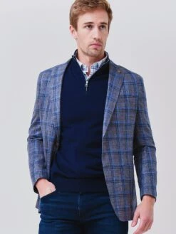 Peter Millar Collection Men's Cove Windowpane Soft Jacket