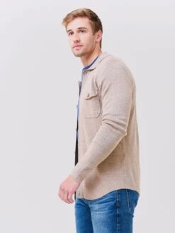 Peter Millar Collection Men's Musée Sweater Shirt -Standrews Links Officials Store MS22RS10xSANDxAlt3 61599090