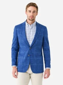 Peter Millar Crown Men's Islip Houndstooth Pane Soft Jacket 8 Peter Millar Crown Men's Islip Houndstooth Pane Soft Jacket -Standrews Links Officials Store MS23J01xATLANTICBLUExAlt2 93137160