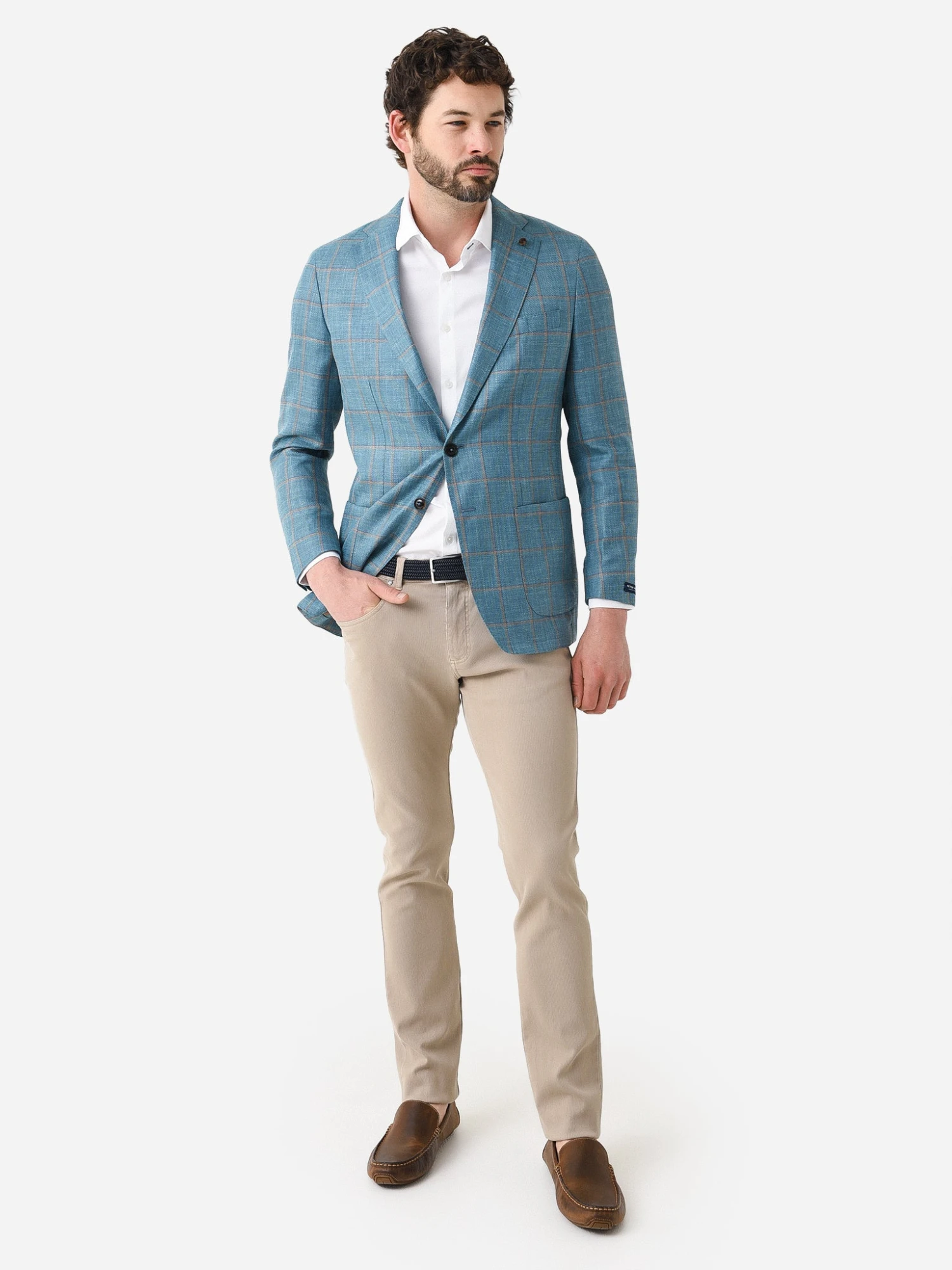 Peter Millar Crown Crafted Men's Bern Windowpane Soft Jacket 4 Peter Millar Crown Crafted Men's Bern Windowpane Soft Jacket - Image 4