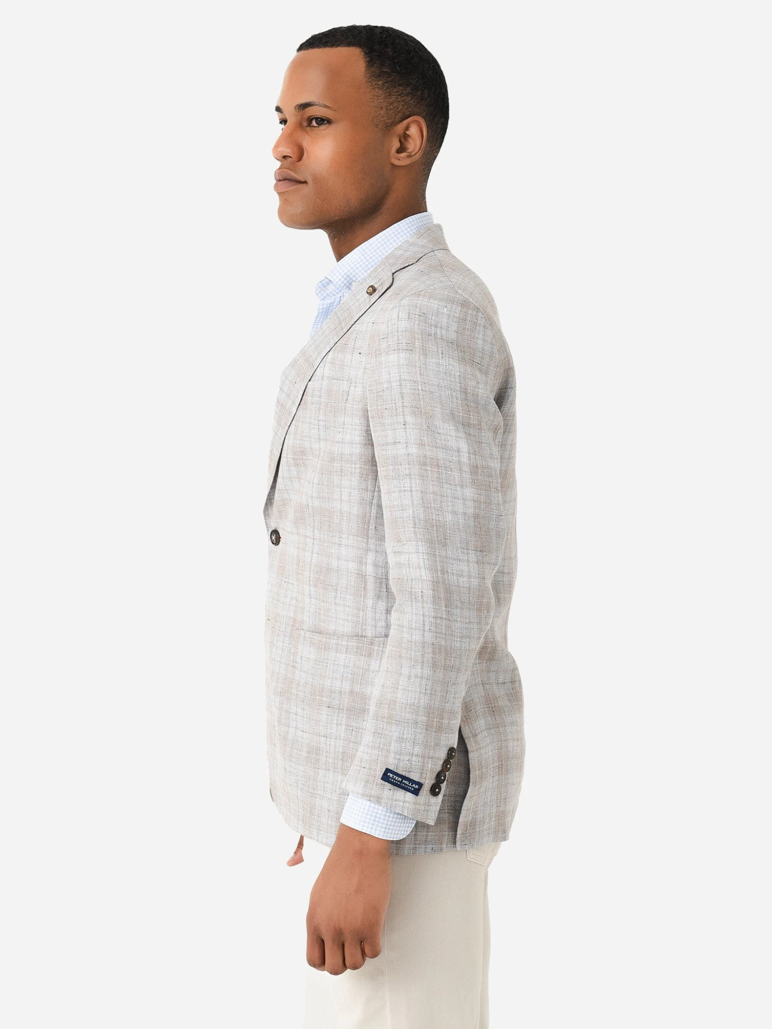 Peter Millar Crown Crafted Men's Bay Plaid Soft Jacket 3 Peter Millar Crown Crafted Men's Bay Plaid Soft Jacket - Image 3