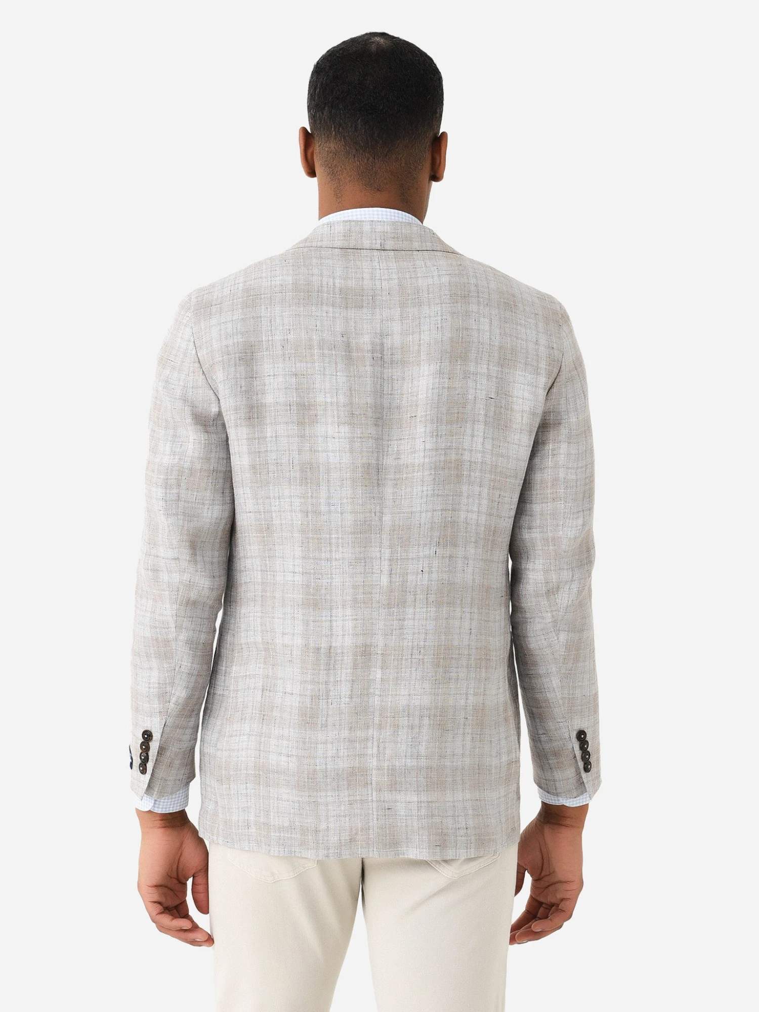 Peter Millar Crown Crafted Men's Bay Plaid Soft Jacket 4 Peter Millar Crown Crafted Men's Bay Plaid Soft Jacket - Image 4