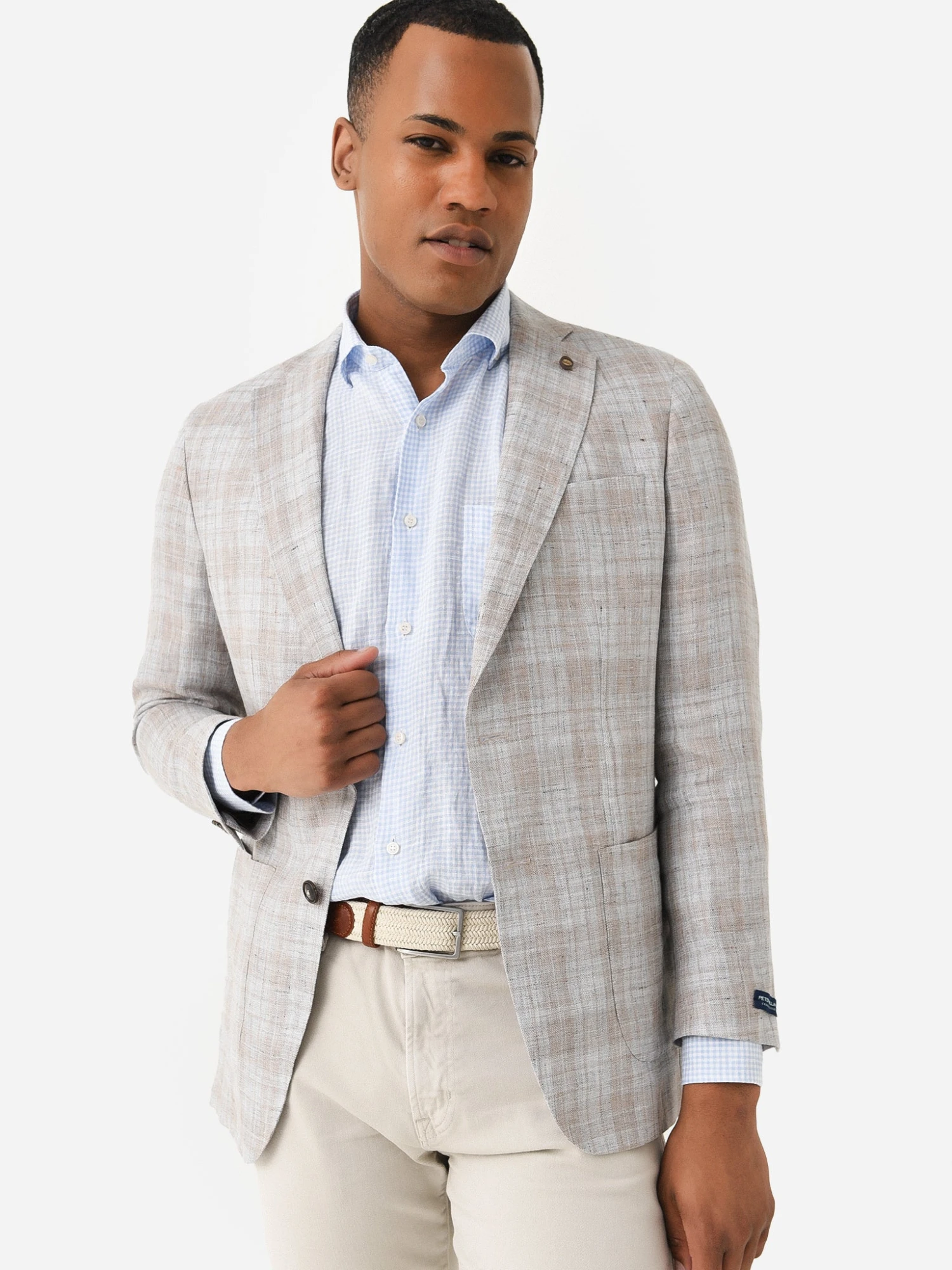 Peter Millar Crown Crafted Men's Bay Plaid Soft Jacket 1 Peter Millar Crown Crafted Men's Bay Plaid Soft Jacket