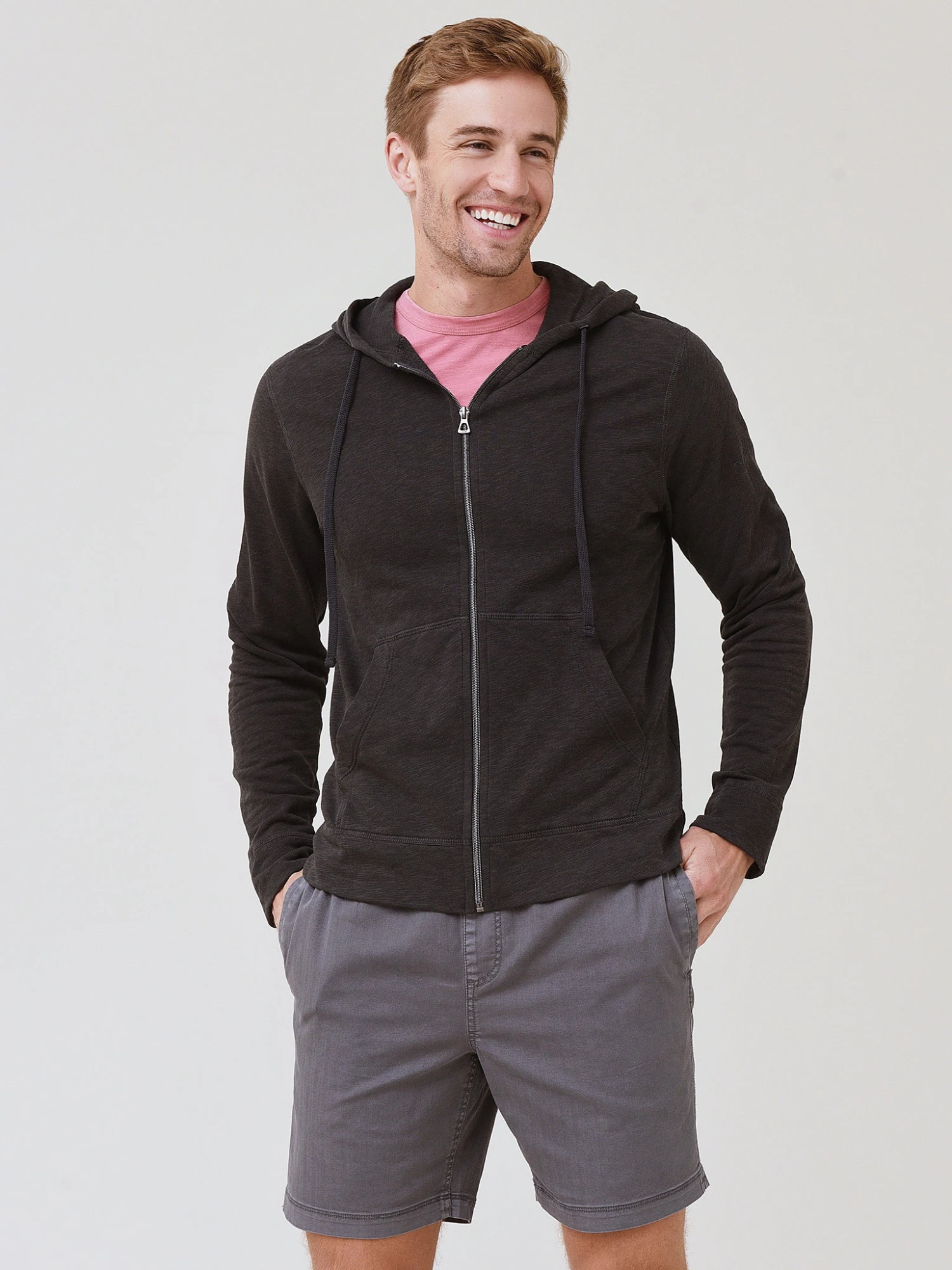 James Perse Men's Vintage Zip-Up Hoodie 6 James Perse Men's Vintage Zip-Up Hoodie - Image 6