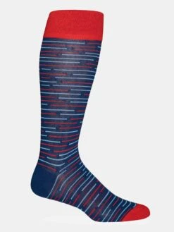 Dead Soxy Navy Broken Stripes Dress Sock