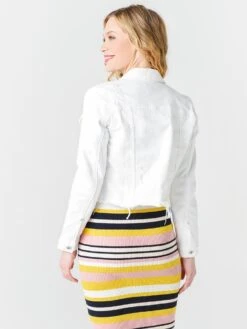 Pistola Women's Brando Denim Jacket 7 Pistola Women's Brando Denim Jacket -Standrews Links Officials Store P5652QAN WHL WHITELIESalt3