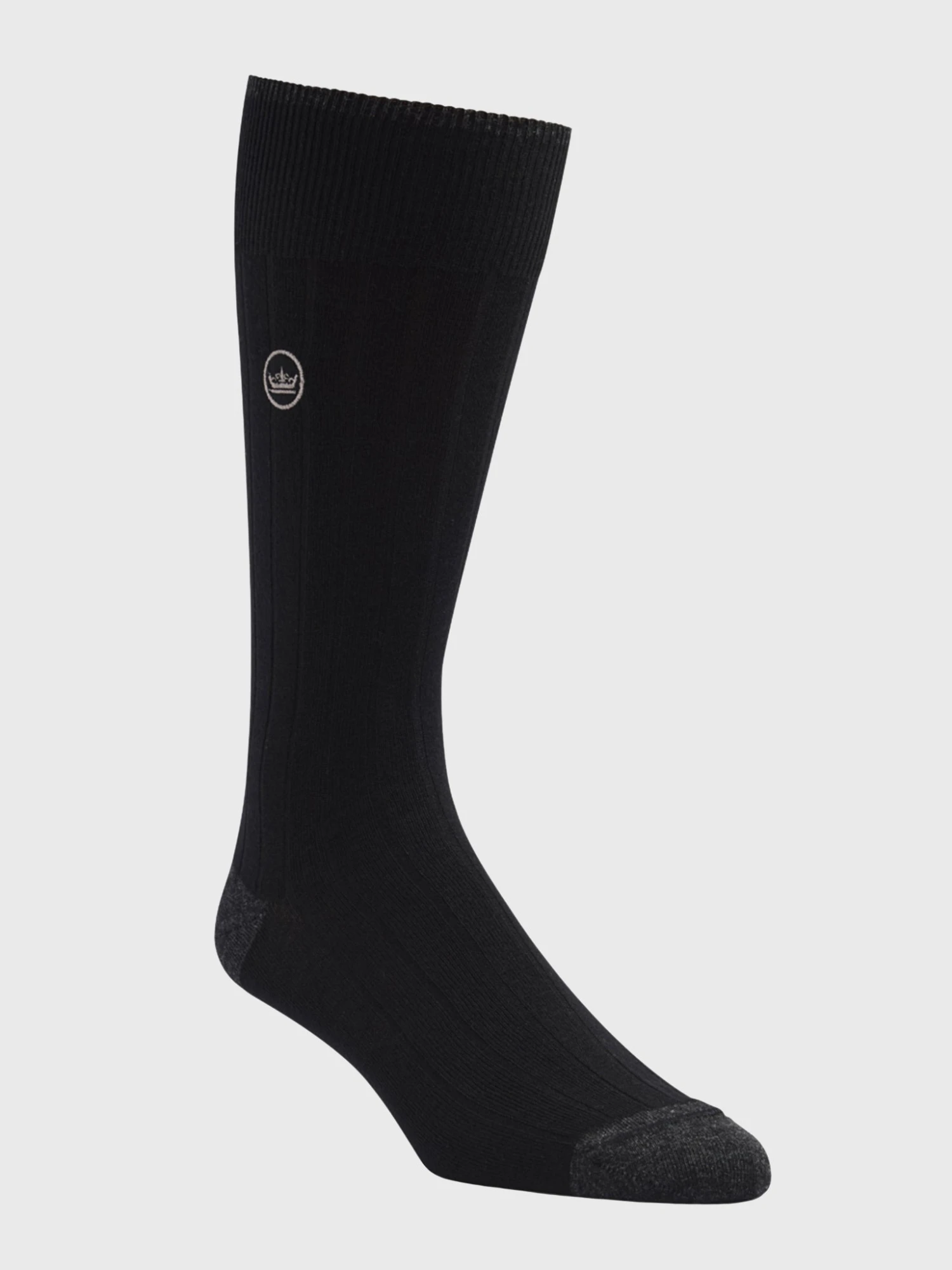 Peter Millar Crown Men's Crown Ribbed Solid Dress Sock 2 Peter Millar Crown Men's Crown Ribbed Solid Dress Sock - Image 2