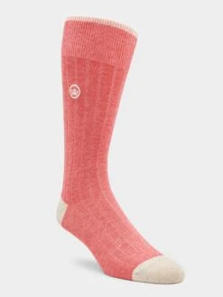 Peter Millar Crown Men's Crown Ribbed Solid Dress Sock 14 Peter Millar Crown Men's Crown Ribbed Solid Dress Sock -Standrews Links Officials Store P8001xCAPEREDxPrimary