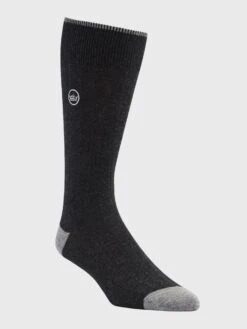 Peter Millar Crown Men's Crown Ribbed Solid Dress Sock 15 Peter Millar Crown Men's Crown Ribbed Solid Dress Sock -Standrews Links Officials Store P8001xCHARCOALxPrimary 12418239