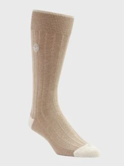 Peter Millar Crown Men's Crown Ribbed Solid Dress Sock
