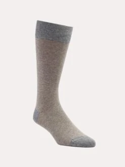 Peter Millar Men's Crown Needle Stripe Sock -Standrews Links Officials Store P8033 LIGHTGREY KHAKI 92f954e2 acab 4d62 b684 386e9cbb8ab7