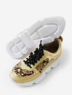 Yosi Samra Women's Palmer Sneaker -Standrews Links Officials Store PALMERxNATURALSNAKExAlt1 73503329