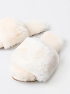 Pissenlit Women's Sheepskin Fuzzy Slipper -Standrews Links Officials Store PLTSFSxBEIGExAlt1 81088551