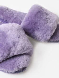 Pissenlit Women's Sheepskin Fuzzy Slipper -Standrews Links Officials Store PLTSFSxLILACxAlt2 81088527