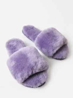 Pissenlit Women's Sheepskin Fuzzy Slipper -Standrews Links Officials Store PLTSFSxLILACxAlt3 81088538