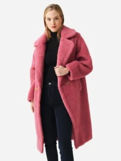 Pissenlit Women's Teddy Coat -Standrews Links Officials Store PLTTCxPINKxAlt1 81707901