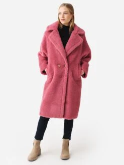 Pissenlit Women's Teddy Coat -Standrews Links Officials Store PLTTCxPINKxAlt2 81707783